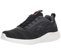Skechers Homme Bounder Sneaker Basse, Black Mesh/PU/Trim, 43 EU