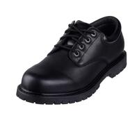 Skechers Homme Cottonwood Cantix Chaussures de Travail, Black Leather Synthetic, 41 EU