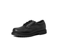 Skechers Homme Cottonwood Elks Work, Black Leather, 42 EU