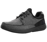 Skechers Homme Coupe décontractée Elent-Mosen Chaussure Bateau, Noir, 44 EU