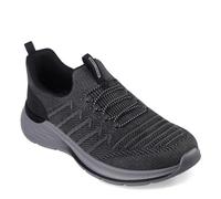 Skechers Homme, Coupe décontractée : Garner - Crispin Sneaker, Maille filetée Noire, 43 EU