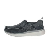 Skechers Homme Delson 2.0 Larwin Baskets Enfiler, Bleu (Blue Canvas Blu), 43 EU