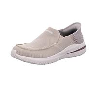 Skechers Homme Delson 3.0 Cabrino À Enfiler, Taupe, 40 EU