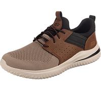 Skechers Homme 210238 BRTN Basket, Brown Tan Knitted Mesh W/Synthetic, 43 EU