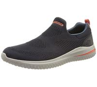 Skechers Homme Delson 3.0 Basket, Tricot synthétique Bleu Marine, 47.5 EU