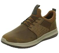 Skechers Baskets Homme Delson Axton Cuir marron foncé 45.5 EU