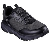 Skechers Homme D'Lux Journey Defender Stitch Chaussure de randonnée, Black Synthetic/Textile/Trim, 40 EU