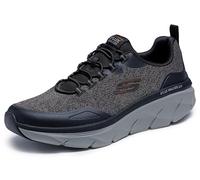 Skechers Homme D'LUX Walker 2.0 STEADYWAY Basket, Black, 42 EU