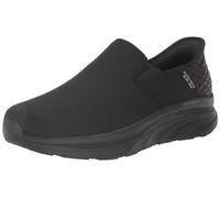 Skechers Homme D'lux Walker Orford Slip-in Mocassin, Noir, 47.5 EU X-Large