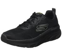 Skechers Homme D'lux Walker Scrambler Basket, Bordure synthétique en Maille Noire, 42.5 EU