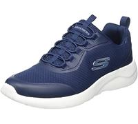 Skechers Homme Dynamight 2.0 Setner Flat-Sheets, Navy Mesh Synthetic Trim, 42.5 EU