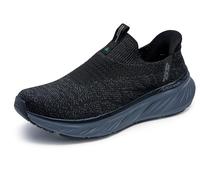 Skechers Homme Edgeride-Commissioner Basket, Noir, 45.5 EU