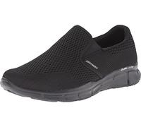 Skechers Homme Equalizer Double Play Mocassin, Noir (BBK Black Engineered Mesh Trim), 45 EU Large