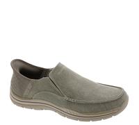 Skechers Homme Expected-Cayson Mocassin, Beige, 46 EU