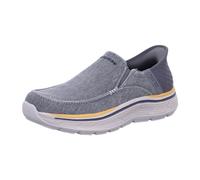 Skechers Homme Fenick remaxed À Enfiler, Toile délavée Anthracite, 44 EU