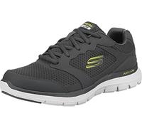 Skechers Homme Flex Advantage 4.0 Sneaker Basse, Char, 44 EU