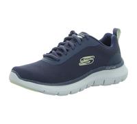 Skechers Homme Flex Advantage 5.0 AVANTAGE, Navy Mesh Duraleather Orange Trim, 42 EU