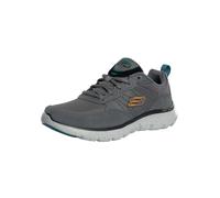Skechers Homme Flex Advantage 5.0 Basket, Charcoal Suede/Mesh/Duraleather/Multi Trim, 44 EU