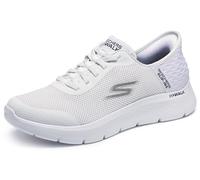 Skechers Homme Free Slip-ins: Go Walk Flex Hands Up Sneaker Basket, White Textile/Synthetic, 42.5 EU