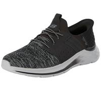Skechers Homme Garner Newick À Enfiler, Black Textile/Synthetic, 45.5 EU