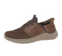 Skechers Mocassin Homme Garner Newick 210803 Textile synthétique Marron foncé Taille 48,5