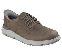 Skechers Homme Garza Duran Basket, Dark Taupe Leather/Synthetic, 45.5 EU
