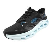 Skechers Homme Glide-Step Altus Aphtur Basket, Black Knit/Aqua PU, 48.5 EU