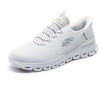 Skechers Homme Glide-Step Noxus Hands Free Slip-in Basket, Blanc, 41 EU