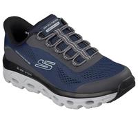 Skechers Homme Glide-Step Sole Hands Free Slip-in Basket, Navy Textile/Synthetic/Trim, 45 EU