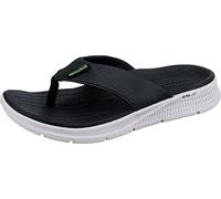 Skechers Homme GO CONSISTENT Sandal SYNTHWAVE Flip-Flop, BLK, 45.5 EU