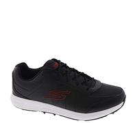 Skechers Homme Go Prime Chaussures de Golf sans Crampons Coupe décontractée Basket, Noir/Rouge, 45 EU