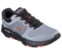 Skechers Homme Go Run 7.0 Full Range Basket, Grey and Coral Textile/Synthetic, 45.5 EU