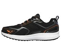 Skechers Homme Go Run Consistant Basket, Noir/Orange, 45.5 EU Étroit