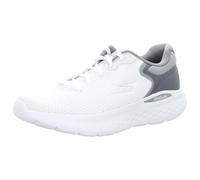 Skechers Homme Go Run Lite Anchorage Baskets, White and Grey Textile Synthetic, 46 EU