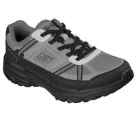 Skechers Homme Go Run Trail Altitude 2.0 Altaridge Basket, Gray Leather/Textile/Multi Trim, 46.5 EU