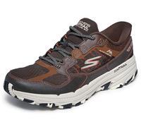 Skechers Homme Go Run Trail Altitude 2.0 Rocky Hill Basket, Brown and Orange Leather/Textile, 47 EU