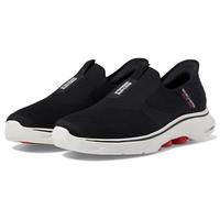 Skechers Homme Go Walk 7 Easy On 2 Slip-In ENTRAINEUSE, Black And White Textile/Synthetic, 49 EU