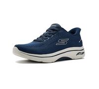 Skechers Homme GO Walk Arch FIT 2.0 Percy Baskets, Navy Textile/Gray Trim, 43.5 EU