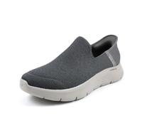 Skechers Homme GO Walk Flex Basket, Dark Grey Textile, 45.5 EU