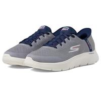 Skechers Homme Go Walk Flex-New World Basket, Gris/Bleu Marine, 42 EU