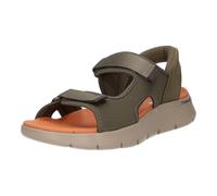 Skechers Homme GO Walk Flex Sandal Easy Entry Sandales, Olive Textile, 45 EU