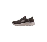 Skechers Homme GO Walk Flex Smooth Motion Baskets, Brown Textile, 43 EU