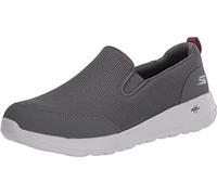 Skechers Homme Go Walk Max Clinched-Athletic Mesh Double Gore Slip on Walking Shoe Basket, Grey, 44 EU