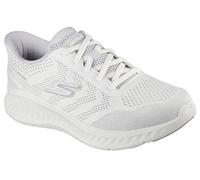 Skechers Homme Go Walk Now Payton Basket, White and Gray Textile/Synthetic, 43 EU