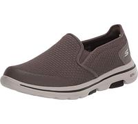 Skechers Homme Gowalk 5-Elastic Stretch Athletic Slip-on Casual Loafer Walking Shoe Baskets, Chaussures de Sport, Kaki, 46 EU