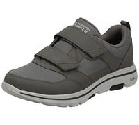 Skechers Homme Gowalk 5 Wistful - Baskets de Marche athlétiques en Maille avec Crochet et Boucle, Kaki, 44 EU X-Large