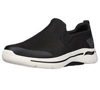 Skechers Homme Gowalk Arch Fit-Athletic Slip-on Casual Loafer Walking Shoe Sneaker Basket, Noir/Blanc, 42 EU