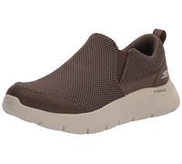 Skechers Homme Gowalk Flex-Athletic Slip-on Casual Loafer Walking Shoes with Air Cooled Foam Baskets, Khaki Textile, 46 EU