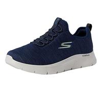 Skechers Homme Gowalk Flex-Athletic Slip-on Casual Walking Shoes with Air Cooled Foam Sneakers Basket, Navy Textile Blue Trim, 45 EU