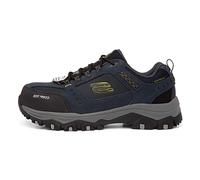 Skechers Homme Greetah Baskets, Bleu Navy Suede Leather W Textile Nvbk, 45.5 EU